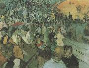 Vincent Van Gogh Spectators in the Arena at Arles (nn04) china oil painting artist